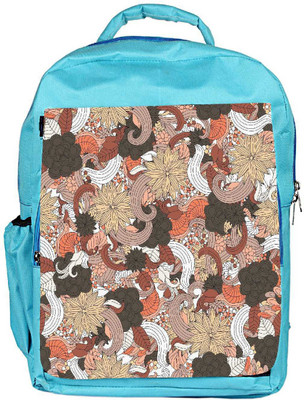 

Snoogg Eco Friendly Canvas Colorful Butterflies Designer Backpack Rucksack School Travel Unisex Casual Canvas Bag Bookbag Satchel 5 L Backpack(Blue)