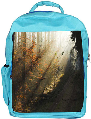 

Snoogg Eco Friendly Canvas Dark Forest Designer Backpack Rucksack School Travel Unisex Casual Canvas Bag Bookbag Satchel 5 L Backpack(Blue)