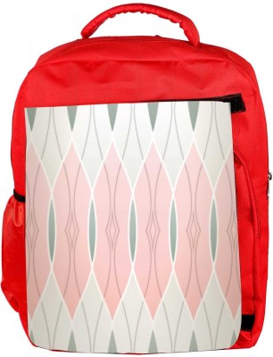 

Snoogg Eco Friendly Canvas Abstract Wall Design Designer Backpack Rucksack School Travel Unisex Casual Canvas Bag Bookbag Satchel 5 L Backpack(Red)