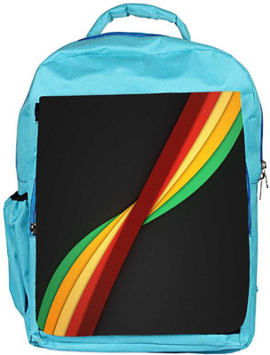 

Snoogg Eco Friendly Canvas Black Color Strips Designer Backpack Rucksack School Travel Unisex Casual Canvas Bag Bookbag Satchel 5 L Backpack(Blue)