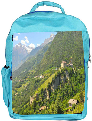 

Snoogg Eco Friendly Canvas Green Trees Designer Backpack Rucksack School Travel Unisex Casual Canvas Bag Bookbag Satchel 5 L Backpack(Blue)
