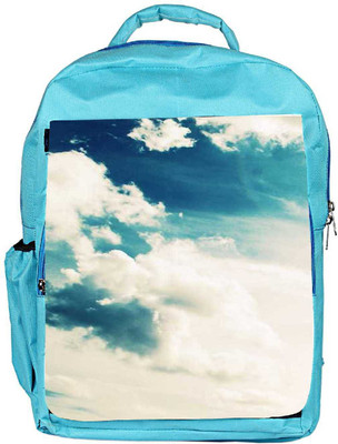

Snoogg Eco Friendly Canvas Sunshine Clouds Backpack Rucksack School Travel Unisex Casual Canvas Bag Bookbag Satchel 5 L Backpack(Blue)