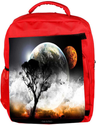 

Snoogg Eco Friendly Canvas Amazing Evening Curse Designer Backpack Rucksack School Travel Unisex Casual Canvas Bag Bookbag Satchel 5 L Backpack(Red)