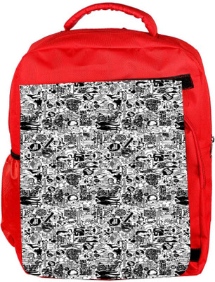 

Snoogg Eco Friendly Canvas Life Cycle Uno Backpack Rucksack School Travel Unisex Casual Canvas Bag Bookbag Satchel 5 L Backpack(Red)