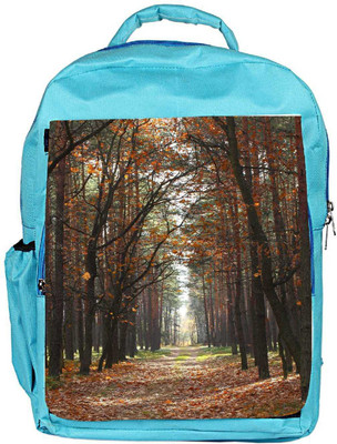 

Snoogg Eco Friendly Canvas Autumn Backpack Rucksack School Travel Unisex Casual Canvas Bag Bookbag Satchel 5 L Backpack(Blue)