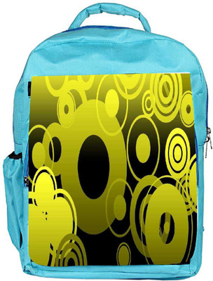 

Snoogg Eco Friendly Canvas Geometric Backpack Rucksack School Travel Unisex Casual Canvas Bag Bookbag Satchel 5 L Backpack(Blue)