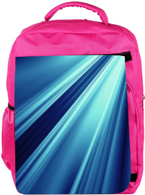 

Snoogg Eco Friendly Canvas Abstract Blue Pattern Design Designer Backpack Rucksack School Travel Unisex Casual Canvas Bag Bookbag Satchel 5 L Backpack(Pink)