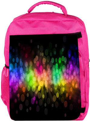 

Snoogg Eco Friendly Canvas Multiple Colorful Bubbles Designer Backpack Rucksack School Travel Unisex Casual Canvas Bag Bookbag Satchel 5 L Backpack(Pink)