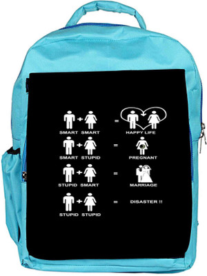 

Snoogg Eco Friendly Canvas Happy Life Samsung-Maxa8 4G50 Backpack Rucksack School Travel Unisex Casual Canvas Bag Bookbag Satchel 5 L Backpack(Blue)