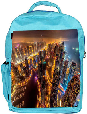 

Snoogg Eco Friendly Canvas Night View Designer Backpack Rucksack School Travel Unisex Casual Canvas Bag Bookbag Satchel 5 L Backpack(Blue)