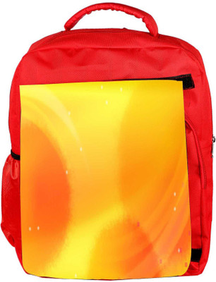 

Snoogg Eco Friendly Canvas Yellow Pattern Design Designer Backpack Rucksack School Travel Unisex Casual Canvas Bag Bookbag Satchel 5 L Backpack(Red)