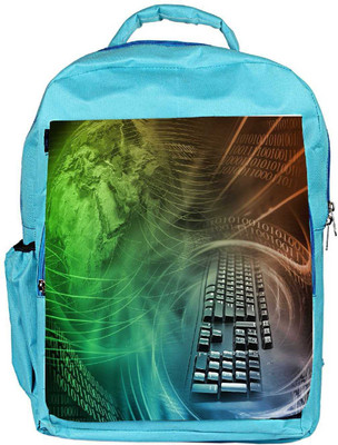 

Snoogg Eco Friendly Canvas Abstract Internet Background With Colors Backpack Rucksack School Travel Unisex Casual Canvas Bag Bookbag Satchel 5 L Backpack(Blue)