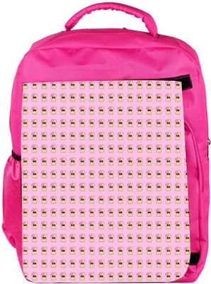 

Snoogg Eco Friendly Canvas Girly Toast Backpack Rucksack School Travel Unisex Casual Canvas Bag Bookbag Satchel 5 L Backpack(Pink)