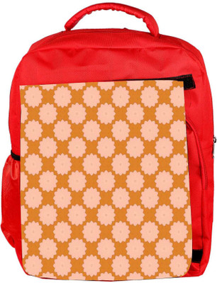 

Snoogg Eco Friendly Canvas Flora Pattern Design Backpack Rucksack School Travel Unisex Casual Canvas Bag Bookbag Satchel 5 L Backpack(Red)