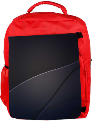 

Snoogg Eco Friendly Canvas Black Pattern Design Designer Backpack Rucksack School Travel Unisex Casual Canvas Bag Bookbag Satchel 5 L Backpack(Red)