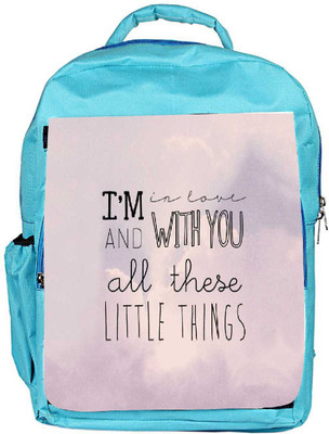 

Snoogg Eco Friendly Canvas All Those Little Things Backpack Rucksack School Travel Unisex Casual Canvas Bag Bookbag Satchel 5 L Backpack(Blue)