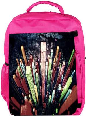 

Snoogg Eco Friendly Canvas Crystals Digital Art Designer Backpack Rucksack School Travel Unisex Casual Canvas Bag Bookbag Satchel 5 L Backpack(Pink)