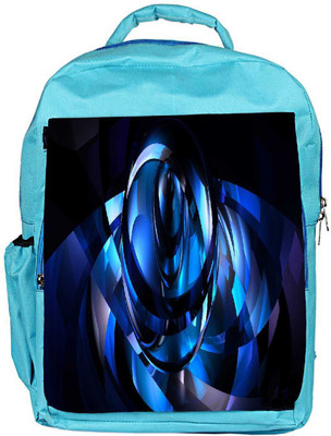 

Snoogg Eco Friendly Canvas Pure Blue Designer Backpack Rucksack School Travel Unisex Casual Canvas Bag Bookbag Satchel 5 L Backpack(Blue)