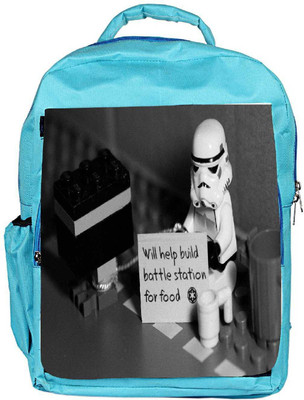

Snoogg Eco Friendly Canvas Will Help Build Battle Designer Backpack Rucksack School Travel Unisex Casual Canvas Bag Bookbag Satchel 5 L Backpack(Blue)