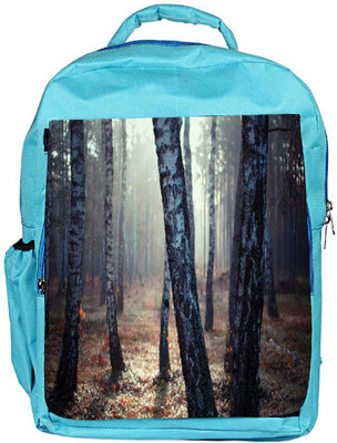 

Snoogg Eco Friendly Canvas White Trees Designer Backpack Rucksack School Travel Unisex Casual Canvas Bag Bookbag Satchel 5 L Backpack(Blue)