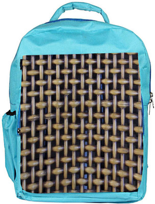 

Snoogg Eco Friendly Canvas Zig Zag Blocks Designer Backpack Rucksack School Travel Unisex Casual Canvas Bag Bookbag Satchel 5 L Backpack(Blue)