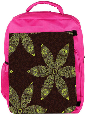 

Snoogg Eco Friendly Canvas Floral Seamless Pattern Backpack Rucksack School Travel Unisex Casual Canvas Bag Bookbag Satchel 5 L Backpack(Pink)