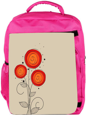 

Snoogg Eco Friendly Canvas Abstract Floral Background Backpack Rucksack School Travel Unisex Casual Canvas Bag Bookbag Satchel 5 L Backpack(Pink)