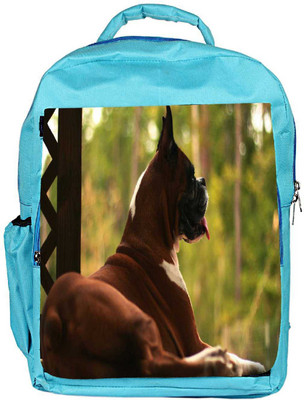 

Snoogg Eco Friendly Canvas Dog Sitting Designer Backpack Rucksack School Travel Unisex Casual Canvas Bag Bookbag Satchel 5 L Backpack(Blue)