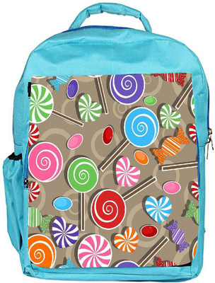 

Snoogg Eco Friendly Canvas Lollipop Designer Backpack Rucksack School Travel Unisex Casual Canvas Bag Bookbag Satchel 5 L Backpack(Blue)