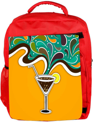 

Snoogg Eco Friendly Canvas Abstract Summer Background Backpack Rucksack School Travel Unisex Casual Canvas Bag Bookbag Satchel 5 L Backpack(Red)