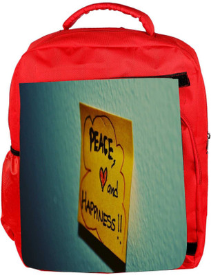 

Snoogg Eco Friendly Canvas Awesome Life Quotes Designer Backpack Rucksack School Travel Unisex Casual Canvas Bag Bookbag Satchel 5 L Backpack(Red)