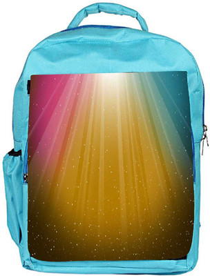 

Snoogg Eco Friendly Canvas Multicolor Background Designer Backpack Rucksack School Travel Unisex Casual Canvas Bag Bookbag Satchel 5 L Backpack(Blue)