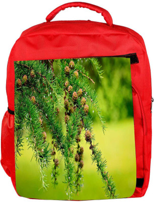 

Snoogg Eco Friendly Canvas Multiple Wooden Flowers Designer Backpack Rucksack School Travel Unisex Casual Canvas Bag Bookbag Satchel 5 L Backpack(Red)
