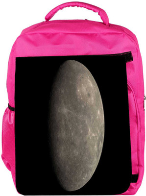 

Snoogg Eco Friendly Canvas Grey Moon Designer Backpack Rucksack School Travel Unisex Casual Canvas Bag Bookbag Satchel 5 L Backpack(Pink)