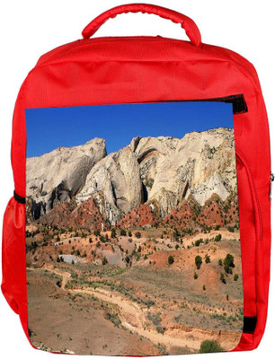 

Snoogg Eco Friendly Canvas Desert Mountain Designer Backpack Rucksack School Travel Unisex Casual Canvas Bag Bookbag Satchel 5 L Backpack(Red)
