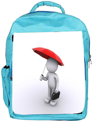 

Snoogg Eco Friendly Canvas 3D Character With Umbrella Backpack Rucksack School Travel Unisex Casual Canvas Bag Bookbag Satchel 5 L Backpack(Blue)