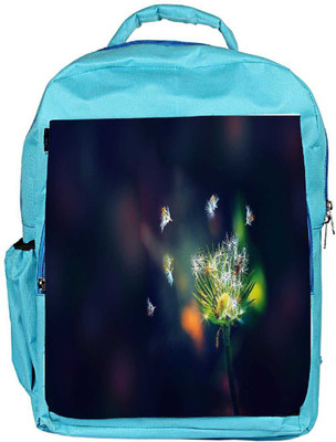 

Snoogg Eco Friendly Canvas Dandelion Photography Designer Backpack Rucksack School Travel Unisex Casual Canvas Bag Bookbag Satchel 5 L Backpack(Blue)