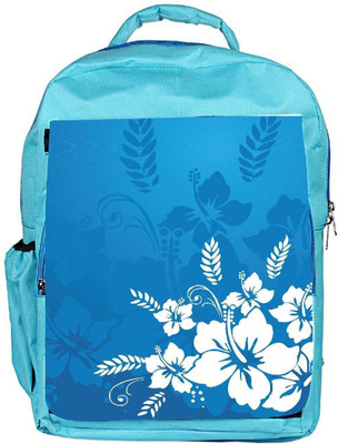 

Snoogg Eco Friendly Canvas Abstract Vector Wallpaper Of Floral Themes In Blue Backpack Rucksack School Travel Unisex Casual Canvas Bag Bookbag Satchel 5 L Backpack(Blue)