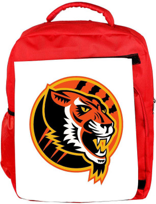 

Snoogg Eco Friendly Canvas Angry Tiger Side Retro Backpack Rucksack School Travel Unisex Casual Canvas Bag Bookbag Satchel 5 L Backpack(Red)