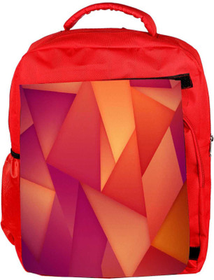 

Snoogg Eco Friendly Canvas Abstract Dark Pattern Design Designer Backpack Rucksack School Travel Unisex Casual Canvas Bag Bookbag Satchel 5 L Backpack(Red)