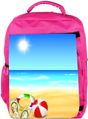 

Snoogg Eco Friendly Canvas Abstract Summer Background Backpack Rucksack School Travel Unisex Casual Canvas Bag Bookbag Satchel 5 L Backpack(Pink)
