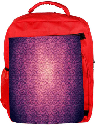 

Snoogg Eco Friendly Canvas Abstract Design Designer Backpack Rucksack School Travel Unisex Casual Canvas Bag Bookbag Satchel 5 L Backpack(Red)