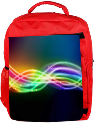 

Snoogg Eco Friendly Canvas Sparkling Rays In Dark Background Designer Backpack Rucksack School Travel Unisex Casual Canvas Bag Bookbag Satchel 5 L Backpack(Red)