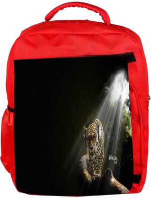 

Snoogg Eco Friendly Canvas Jungle Designer Backpack Rucksack School Travel Unisex Casual Canvas Bag Bookbag Satchel 5 L Backpack(Red)