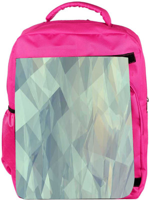 

Snoogg Eco Friendly Canvas Paper Shapes Backpack Rucksack School Travel Unisex Casual Canvas Bag Bookbag Satchel 5 L Backpack(Pink)