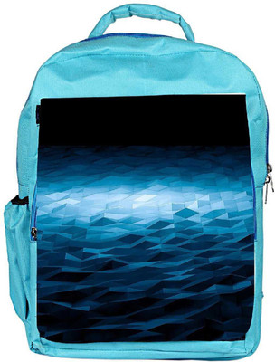 

Snoogg Eco Friendly Canvas Patternd Abstract Design Designer Backpack Rucksack School Travel Unisex Casual Canvas Bag Bookbag Satchel 5 L Backpack(Blue)