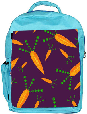 

Snoogg Eco Friendly Canvas Carrot Designer Backpack Rucksack School Travel Unisex Casual Canvas Bag Bookbag Satchel 5 L Backpack(Blue)