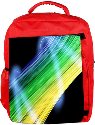 

Snoogg Eco Friendly Canvas Abstract Multicolor Design Designer Backpack Rucksack School Travel Unisex Casual Canvas Bag Bookbag Satchel 5 L Backpack(Red)