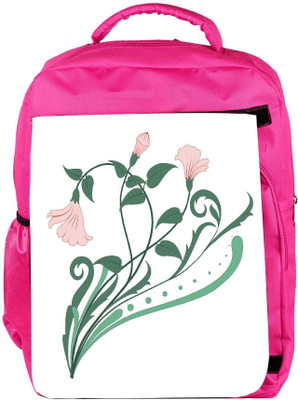 

Snoogg Eco Friendly Canvas Creative Vintage Flourish Backpack Rucksack School Travel Unisex Casual Canvas Bag Bookbag Satchel 5 L Backpack(Pink)