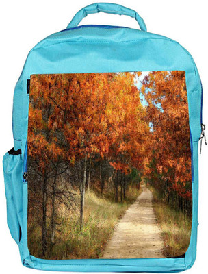 

Snoogg Eco Friendly Canvas Small Path Through The Forest Designer Backpack Rucksack School Travel Unisex Casual Canvas Bag Bookbag Satchel 5 L Backpack(Blue)